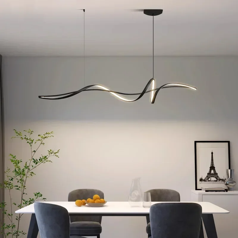 

Modern LED Pendant Chandeliers Aluminum Dining Table Island Lamp Living Room Home Indoor Decor Indoor Hang Lighting Fixtures