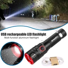 LED Rechargeable Flashlight XML T6 COB Light Zoom torch 18650 Battery 3 Modes Waterproof Outdoor Camping Powerful Led Flashlight
LED Rechargeable Flashlight XML T6 COB Light Zoom torch 18650 Battery 3 Modes Waterproof Outdoor Camping Powerful Led Flashlight