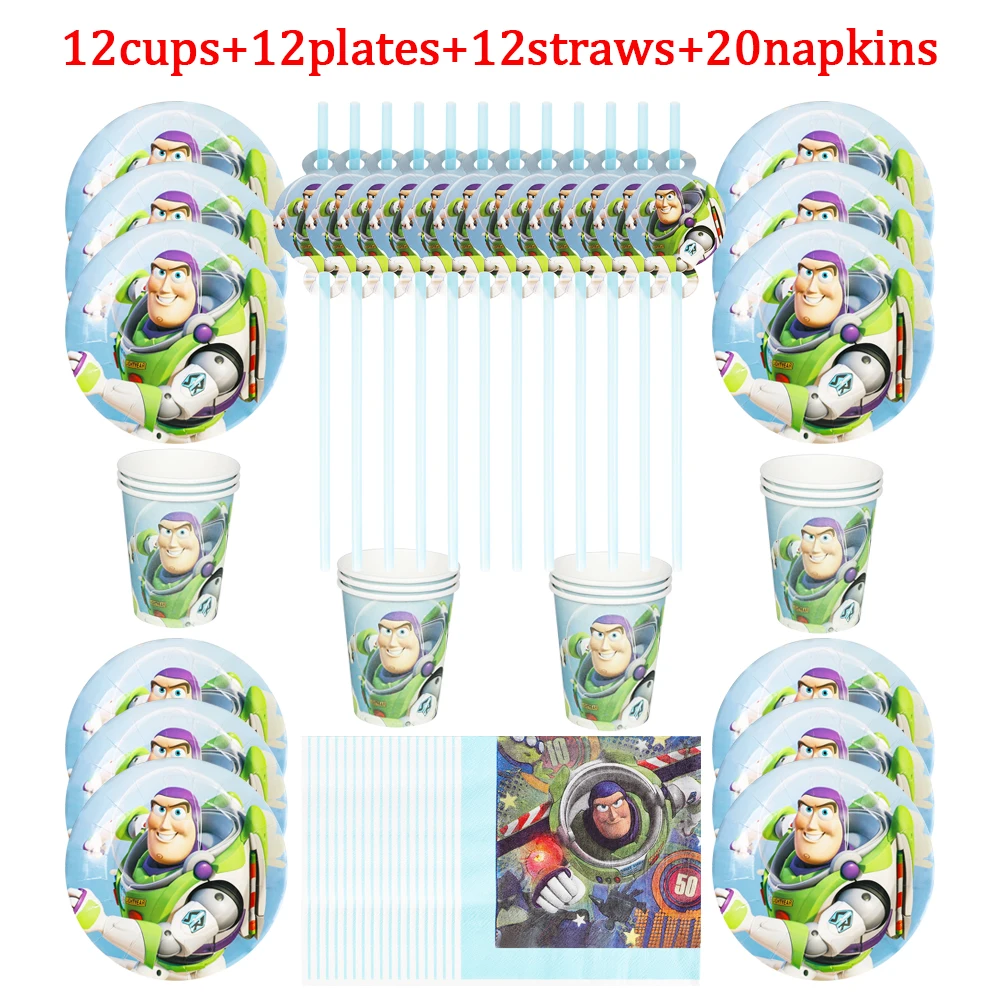 Disney Toy Story Baptism Boys Birthday Party Decorations Buzz Lightyear Paper Cups Plate Napkin Disposable Tableware Baby Shower
Disney Toy Story Baptism Boys Birthday Party Decorations Buzz Lightyear Paper Cups Plate Napkin Disposable Tableware Baby Shower