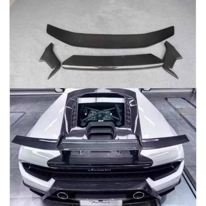 

Для Lamborghini Huracan LP580 LP610 EV0 2014 - 2020 Настоящее Кованое углеродное волокно автомобильный спойлер для заднего крыла багажника