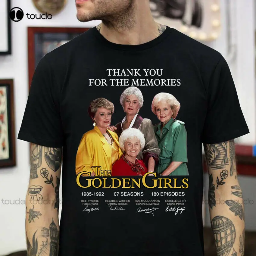 Новинка, забавная Подарочная футболка с надписью «Golden Girls» с надписью «Thank You Be A Friend» в стиле 80-х, рубашки большого размера для женщин, индивидуальные рубашки унисекс для подростков Aldult
Новинка, забавная Подарочная футболка с надписью «Golden Girls» с надписью «Thank You Be A Friend» в стиле 80-х, рубашки большого размера для женщин, индивидуальные рубашки унисекс для подростков Aldult