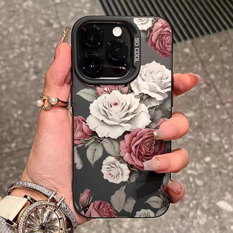 Stylish white Ram flower phone case for iPhone 15,14,11,12,13 Pro Max, X, XR, XS MAX, soft shock-resistant silicone back case
Stylish white Ram flower phone case for iPhone 15,14,11,12,13 Pro Max, X, XR, XS MAX, soft shock-resistant silicone back case