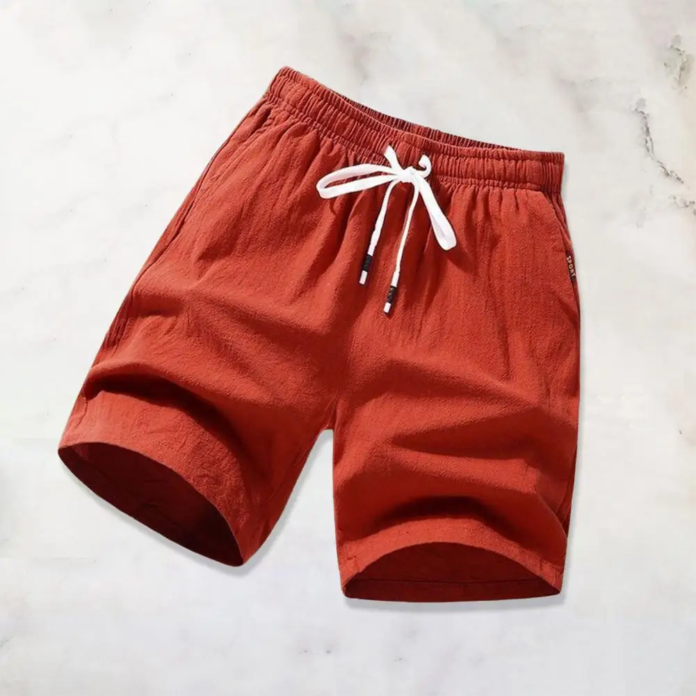 Breathable Trousers Solid Color Trousers Men's Knee Length Drawstring Shorts with Elastic Waist Pockets for Casual Sports Beach
Breathable Trousers Solid Color Trousers Men's Knee Length Drawstring Shorts with Elastic Waist Pockets for Casual Sports Beach