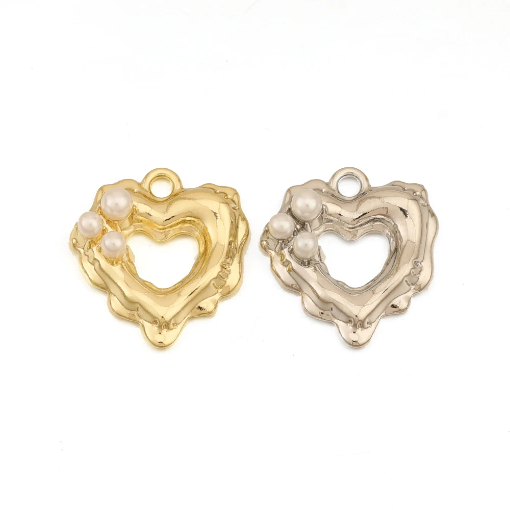

Cordial Design 100Pcs 17*18MM Hand Made Charms/Heart Shapes/Jewelry Accessories/Jewelry Finding&Components/Alloy/DIY Making