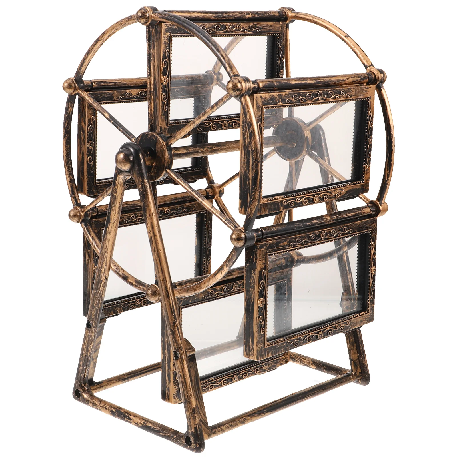 Retro Ferris Wheel Photo Frame Rotary Windmill Ferris wheel Model Frame Picture Frame Desktop Ornament (4" Without Photos)
Retro Ferris Wheel Photo Frame Rotary Windmill Ferris wheel Model Frame Picture Frame Desktop Ornament (4" Without Photos)