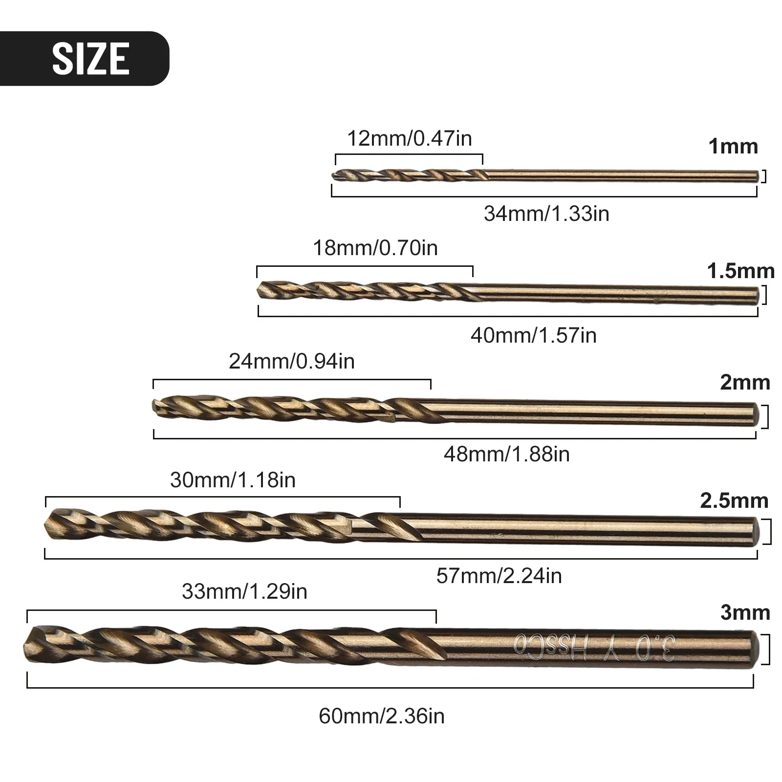 For High Tensile Steels Cobalt Drill Bit Cobalt Drill Bit 5pcs Per Set HSS-Co 5% M35 Cobalt Handheld 5pcs Per Set
For High Tensile Steels Cobalt Drill Bit Cobalt Drill Bit 5pcs Per Set HSS-Co 5% M35 Cobalt Handheld 5pcs Per Set