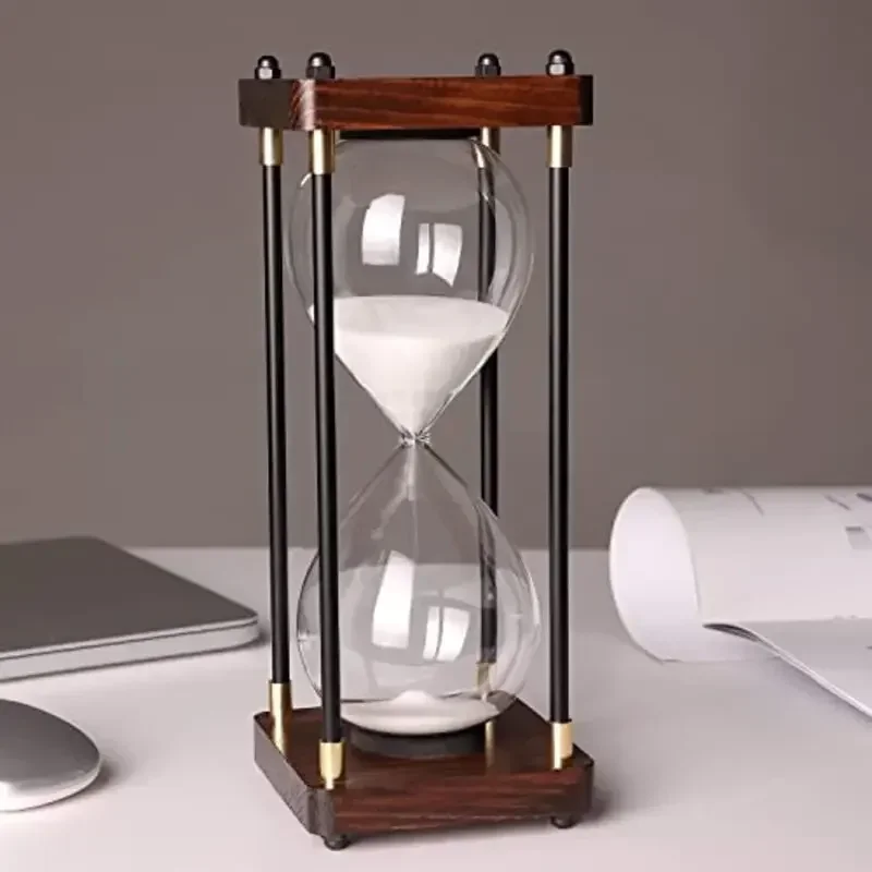 

Sandglass Tools Kitchen Desk Sand Timer 30/60 Office Large Premium Metal Home Hourglass Decor Clock,time For Minutes Management