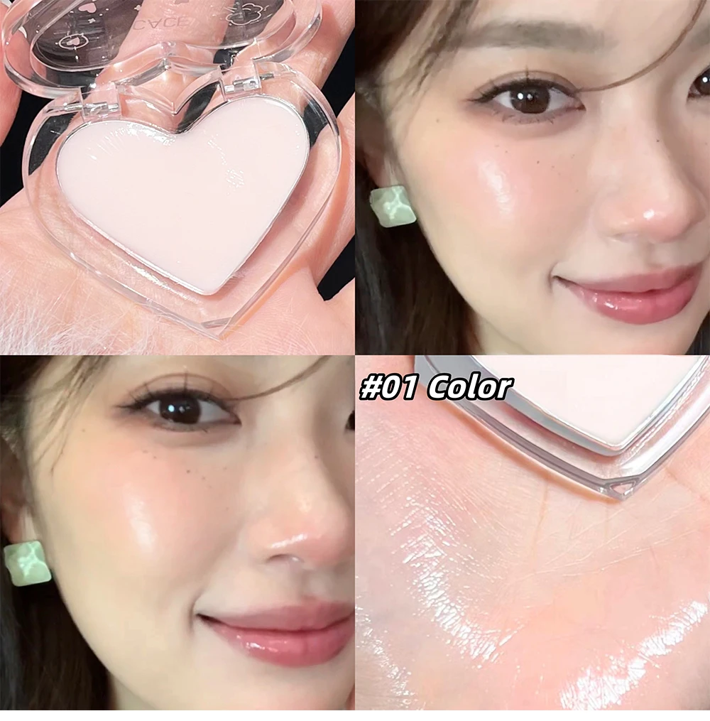 Love Heart Highlighter Blusher Palette Brightening Face Highlighter Cream Waterproof High Gloss Blush Illuminator Korean Makeup 10 S4ec5778d77774931b7541c932e3c8e9fo