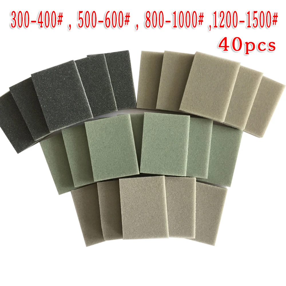40pcs Sponge Sandpapers Wet Dry Polishing Grinding Fiberglass Plastic Molding Waterproof Abrasive Tools Sandpaper Sanding Discs
40pcs Sponge Sandpapers Wet Dry Polishing Grinding Fiberglass Plastic Molding Waterproof Abrasive Tools Sandpaper Sanding Discs