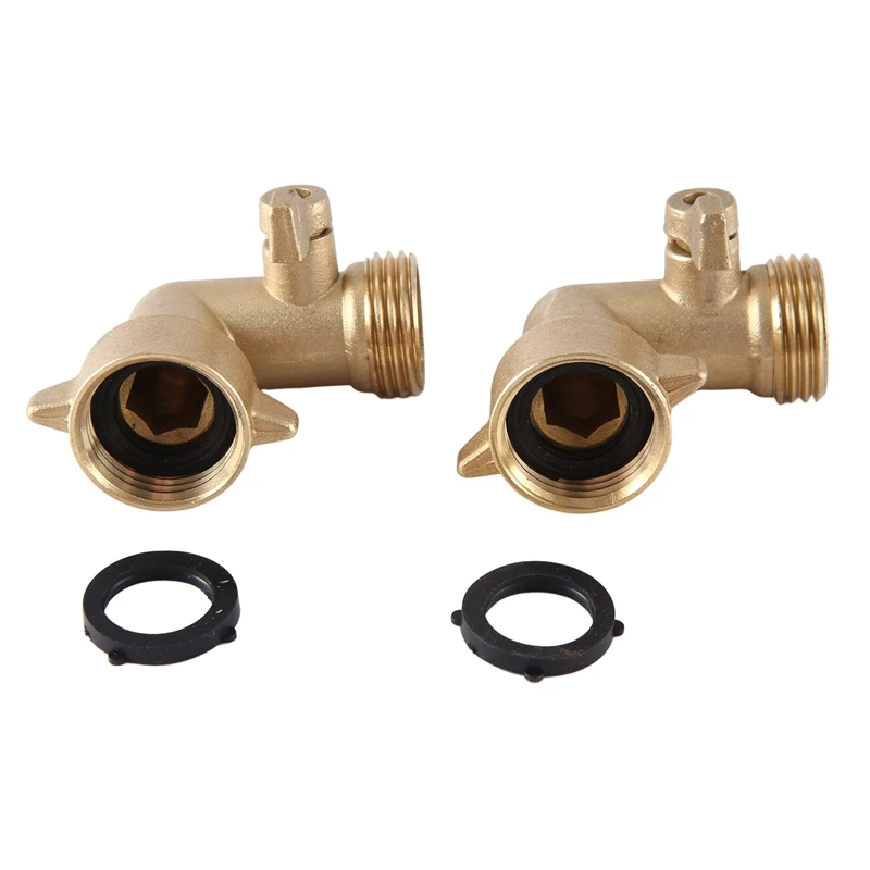 2Pcs 3/4In Hose Adapter Garden Hose Connector With Shut Off Valve With 2 O-Rings Solid Brass
2Pcs 3/4In Hose Adapter Garden Hose Connector With Shut Off Valve With 2 O-Rings Solid Brass