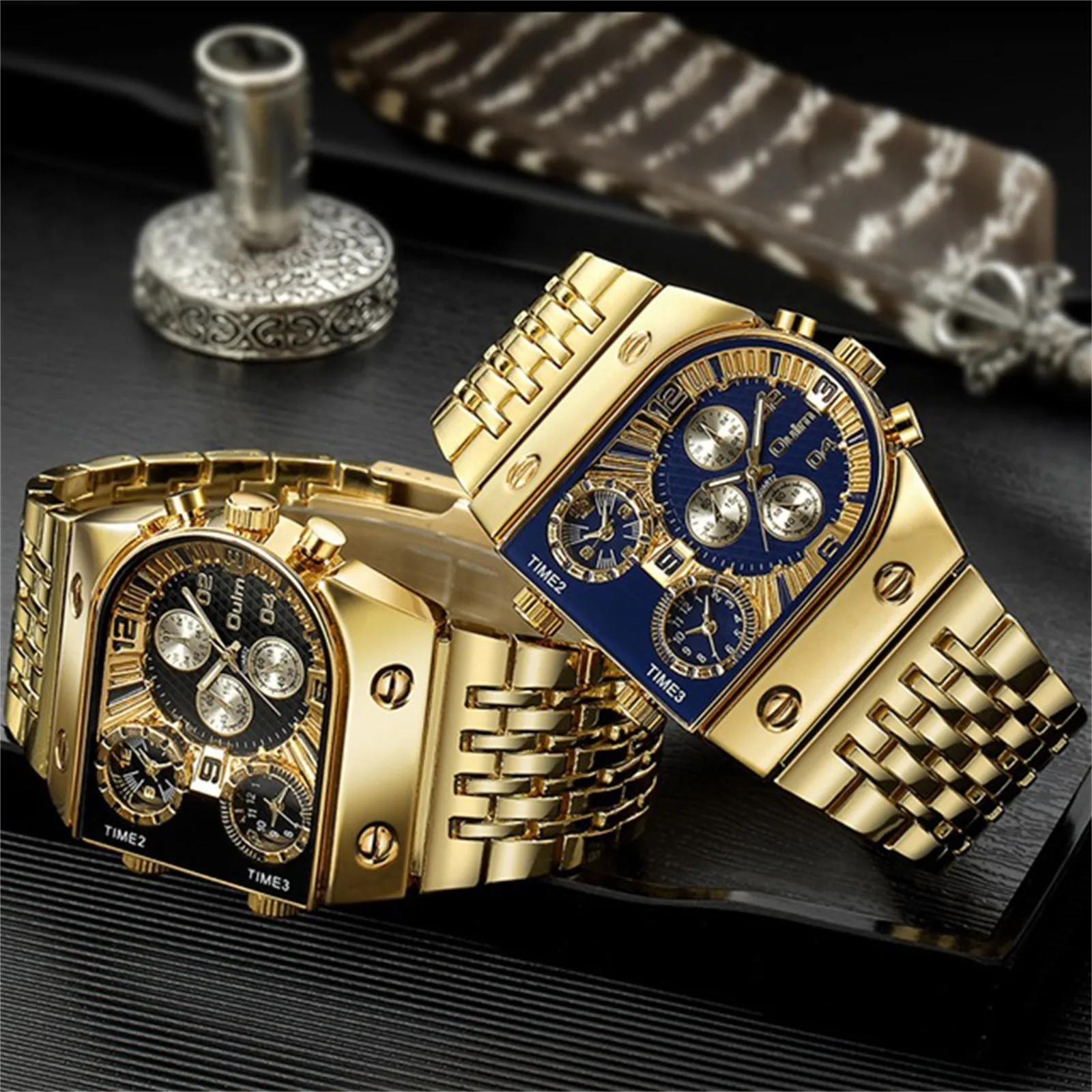 

New Fashion Stainless Steel Men Quartz Wristwatches Analog Luxury Brand Top Quality Gift For Boyfriend Uhren Herren 2023