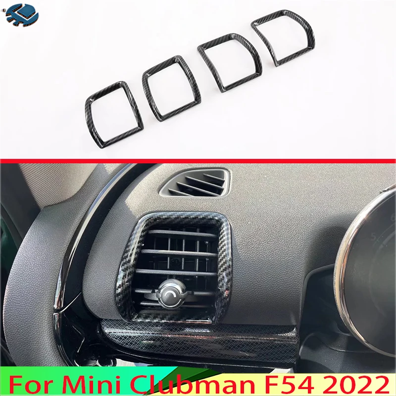 

For Mini Clubman F54 2022 Car Accessories ABS Air Vent Outlet Cover Dashboard Trim Bezel Frame Molding Garnish