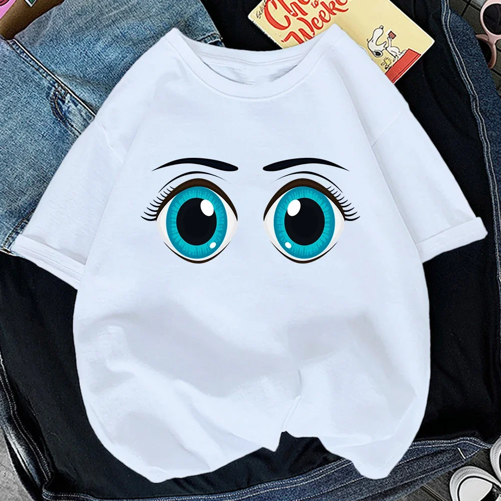 Women Funny Eyes Print T-shirt Sexy animated cartoon cute expression Fitted top Short Sleeve shirt Women's slim plus size top
Women Funny Eyes Print T-shirt Sexy animated cartoon cute expression Fitted top Short Sleeve shirt Women's slim plus size top