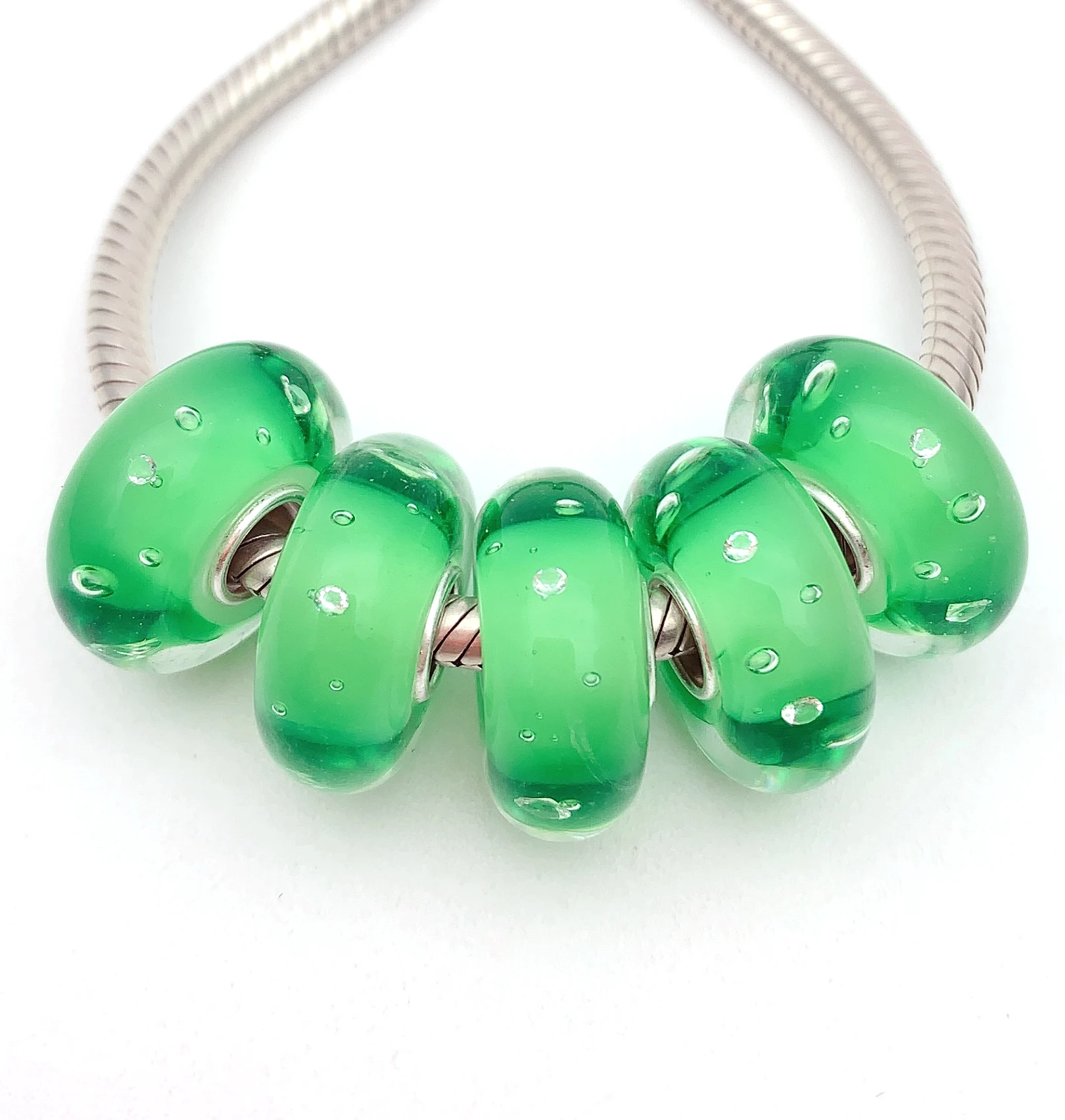 XHYG359 5X 100% Authenticity S925 Sterling Silver Beads Murano GlassBeads Fit European Charms Bracelet Diy Jewelry Lampwork
XHYG359 5X 100% Authenticity S925 Sterling Silver Beads Murano GlassBeads Fit European Charms Bracelet Diy Jewelry Lampwork
