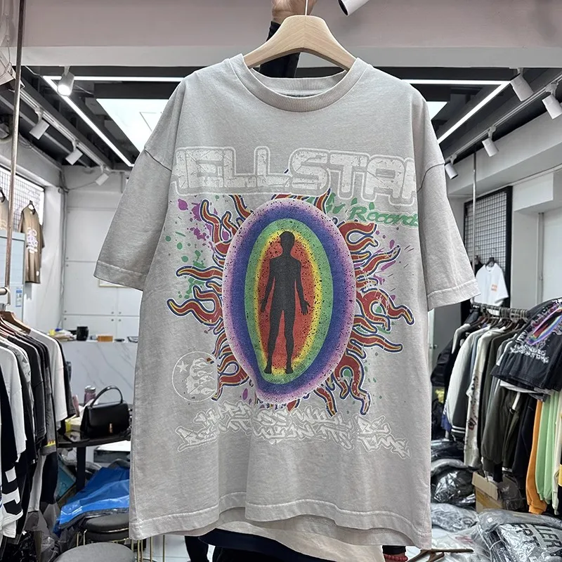 New Vintage Hellstar T-shirt Men Women Colorful Printing Tee Tops Mon Compte Hip hop
New Vintage Hellstar T-shirt Men Women Colorful Printing Tee Tops Mon Compte Hip hop