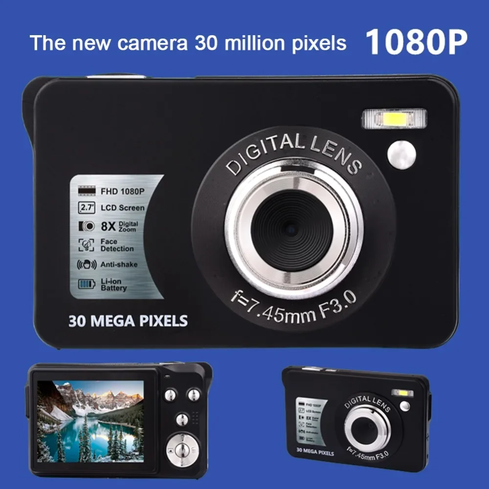 

HD 1080P Video Camera Professional Digital Camcorder 2.7 Inches 30MP High Definition ABS FHD DV Cameras