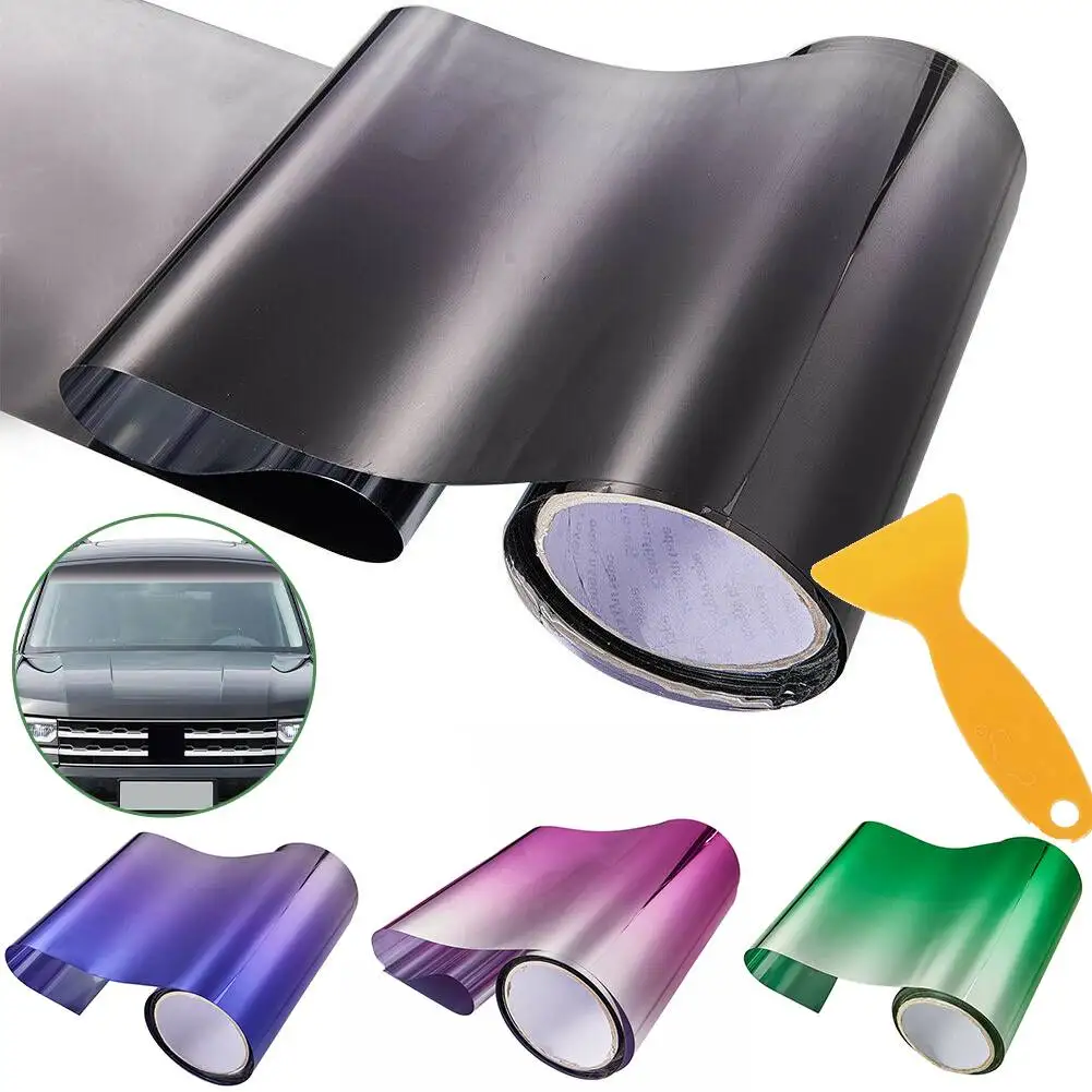Car Sun Visor Strip Tint Film Front Windshield UV Shade Banner Accessories 135*20CM Water Resistant and UV Protected+scraper
Car Sun Visor Strip Tint Film Front Windshield UV Shade Banner Accessories 135*20CM Water Resistant and UV Protected+scraper