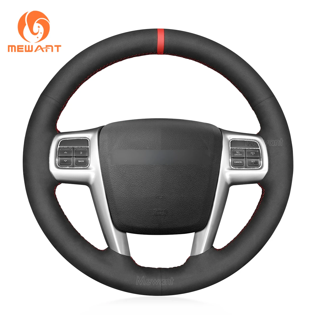 MEWANT Black Matte PU Carbon Fiber Steering Wheel Cover for Chrysler 200 300C Town and Country Grand Voyager 2011 2012 2013-2016
MEWANT Black Matte PU Carbon Fiber Steering Wheel Cover for Chrysler 200 300C Town and Country Grand Voyager 2011 2012 2013-2016