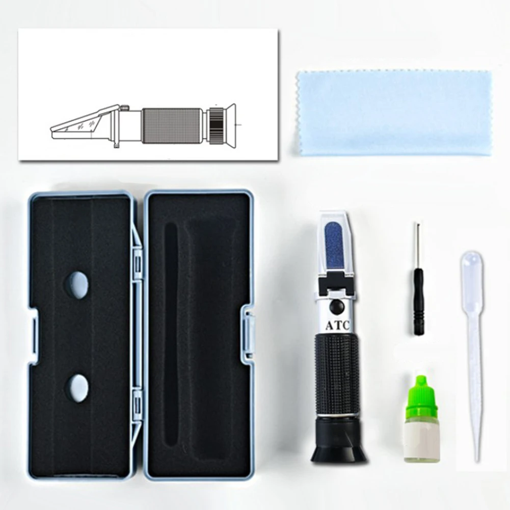 1 Pack Beer Fruit Juice Wine Sugar Testing 0~32% Brix Wort Refractometer Saccharimeter Meter Tool Test Handheld
1 Pack Beer Fruit Juice Wine Sugar Testing 0~32% Brix Wort Refractometer Saccharimeter Meter Tool Test Handheld
