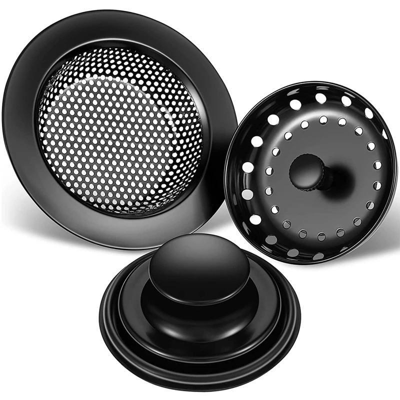 3 Piece Kitchen Sink Plug Filter Garbage Disposal Plug, Stainless Steel Universal Anti-Clogging Kitchen Sink Filter
3 Piece Kitchen Sink Plug Filter Garbage Disposal Plug, Stainless Steel Universal Anti-Clogging Kitchen Sink Filter