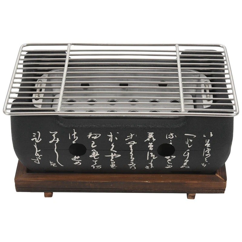 

Japanese Korean Bbq Grill Oven Aluminium Alloy Charcoal Grill Portable Party Accessories Household Barbecue Tools