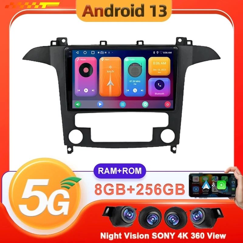 Автомагнитола Android 13 для Ford S-MAX S MAX 1 2006-2015, мультимедийная навигация, GPS, стереосистема, видео, QLED экран
Автомагнитола Android 13 для Ford S-MAX S MAX 1 2006-2015, мультимедийная навигация, GPS, стереосистема, видео, QLED экран