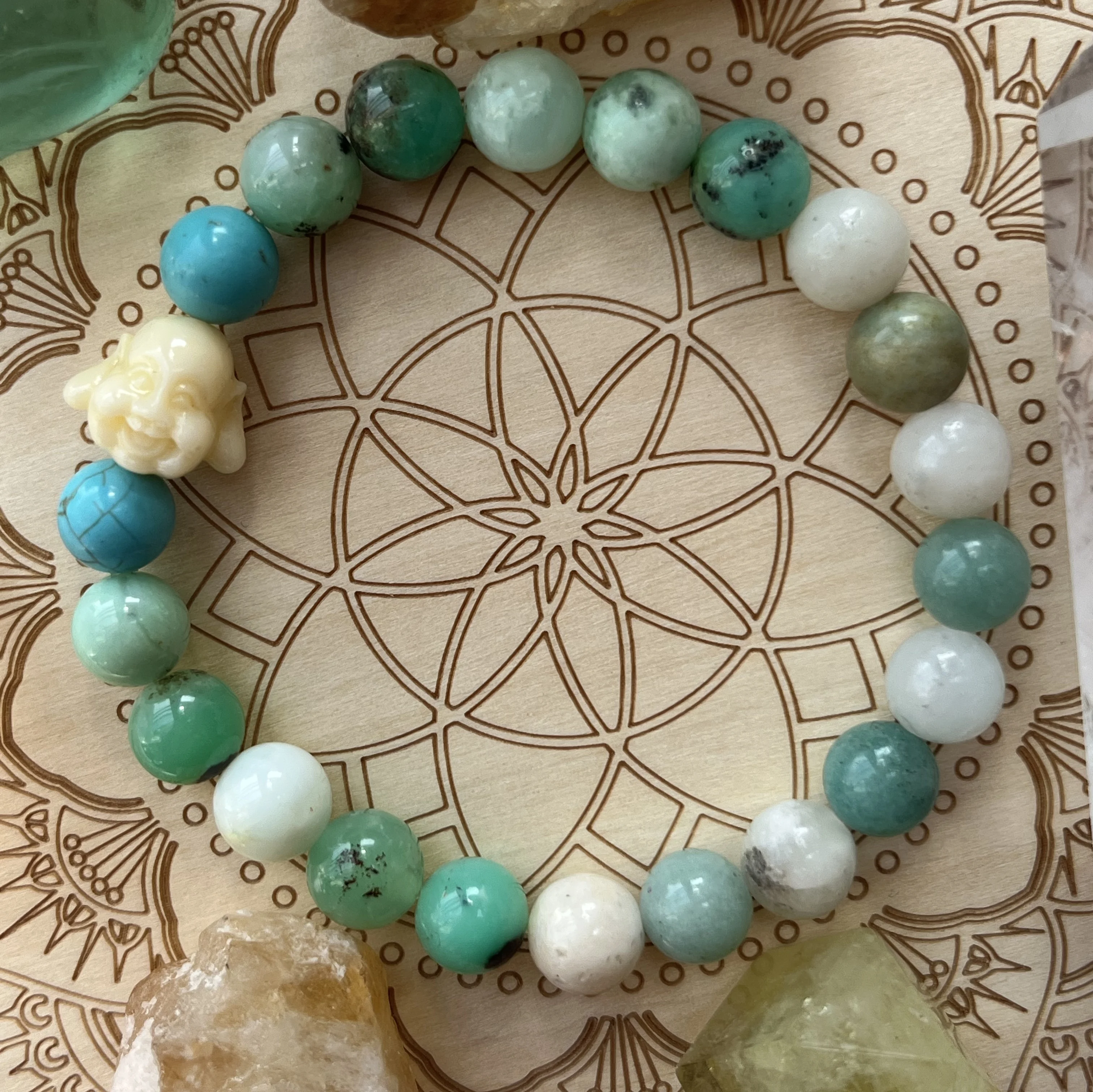 Crystal Bracelets Amazonite Stone Bracelet for Men Jade Beads Turquoise Bangle Buddha Head Zen Jewelry Women unique Gift
Crystal Bracelets Amazonite Stone Bracelet for Men Jade Beads Turquoise Bangle Buddha Head Zen Jewelry Women unique Gift