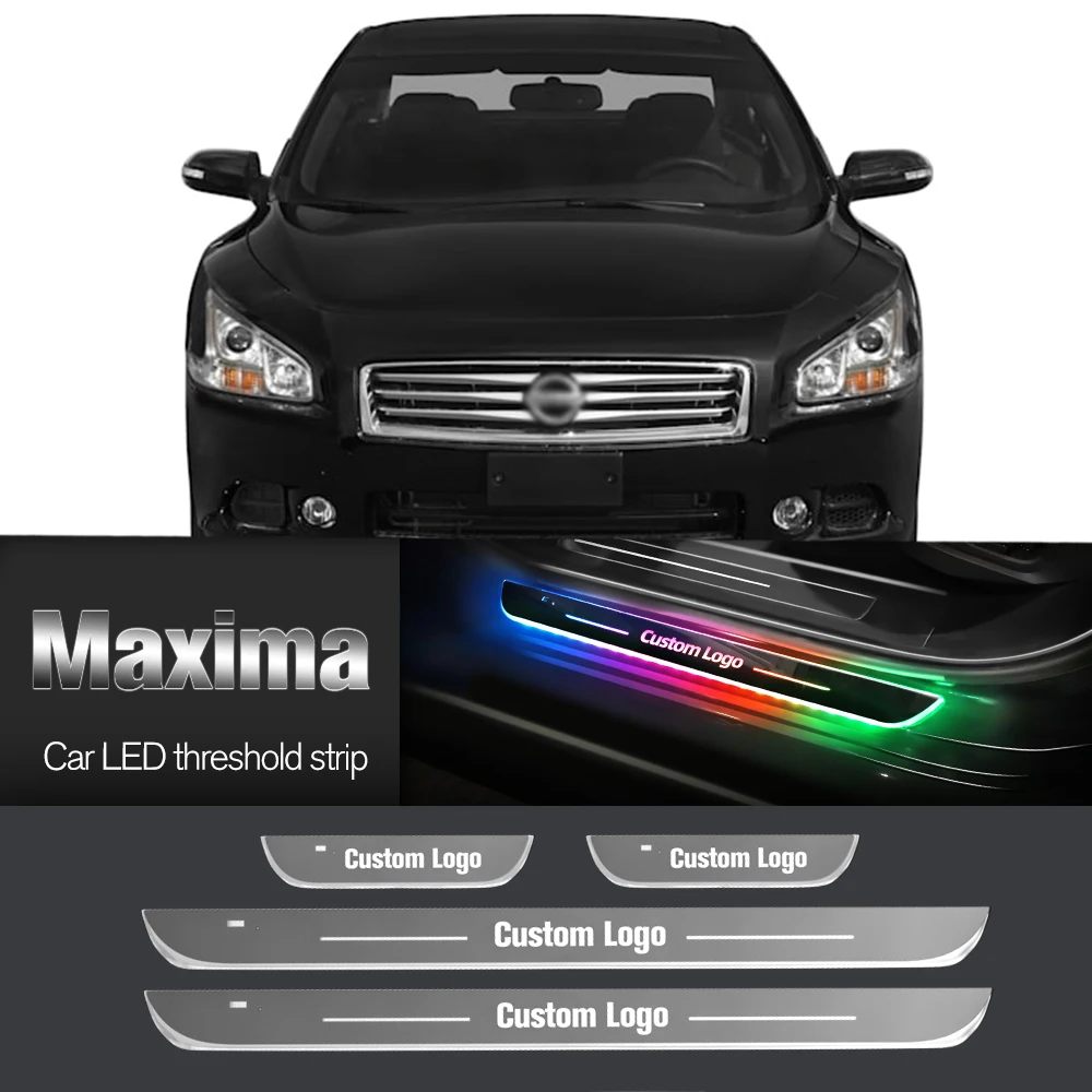 

Car Door Sill Light For Nissan Maxima A32 A33 A34 A35 A36 1995-2022 Customized Logo LED Welcome Threshold Pedal Lamp Accessories