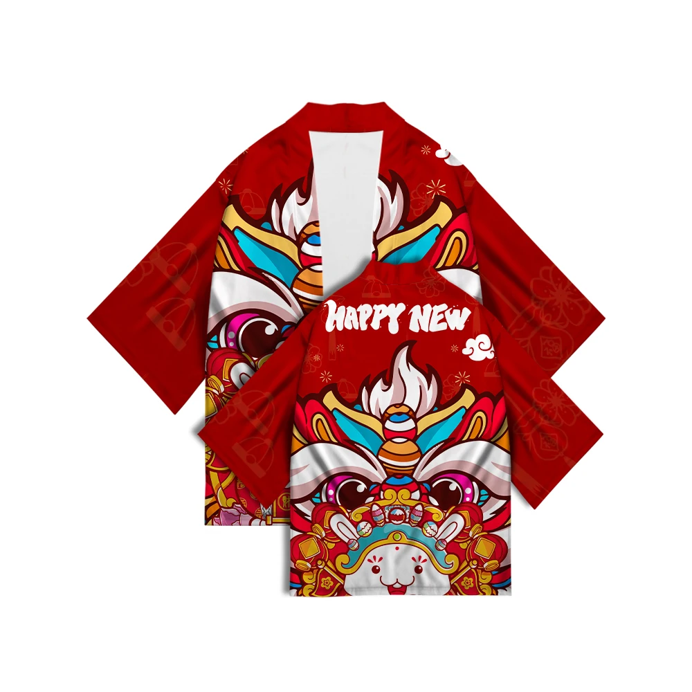 Chinese Year of The Rabbit Trend Illustration Print Kimono Samurai Cosplay Top Unisex Home Casual Clothing Short Robe
Chinese Year of The Rabbit Trend Illustration Print Kimono Samurai Cosplay Top Unisex Home Casual Clothing Short Robe