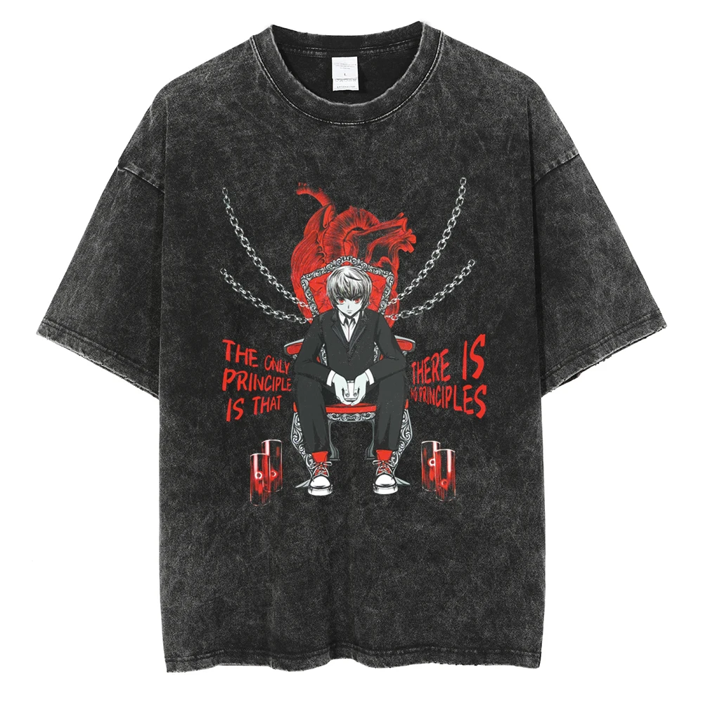 Men Hip Hop Streetwear Tshirt Washed Black Vintage Hunter x Hunter Anime Graphic T-Shirt Japan Cartoon Anime T Shirt Cotton Tops
Men Hip Hop Streetwear Tshirt Washed Black Vintage Hunter x Hunter Anime Graphic T-Shirt Japan Cartoon Anime T Shirt Cotton Tops
