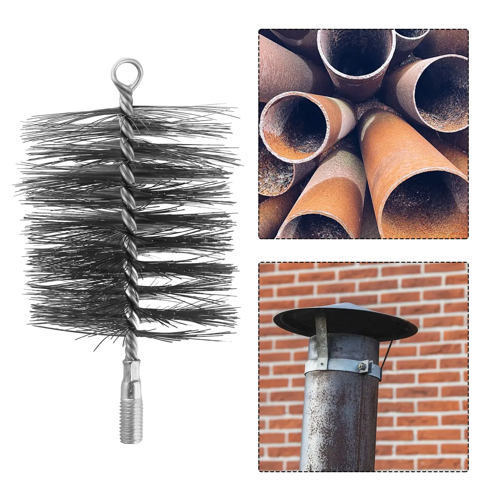 4inch Chimney Brush Cleaning Brush Round Steel Wire Fireplace Flue Pipe Rust Industrial Pipe Brush Household Cleaning Brushes
4inch Chimney Brush Cleaning Brush Round Steel Wire Fireplace Flue Pipe Rust Industrial Pipe Brush Household Cleaning Brushes