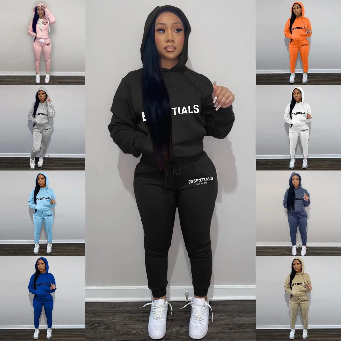 CNACNOO Letter Print Kangaroo Pocket Tracksuit Set Autumn Winter Women Hooded Sweatshirt Suit Streetwear Tracksuit
CNACNOO Letter Print Kangaroo Pocket Tracksuit Set Autumn Winter Women Hooded Sweatshirt Suit Streetwear Tracksuit