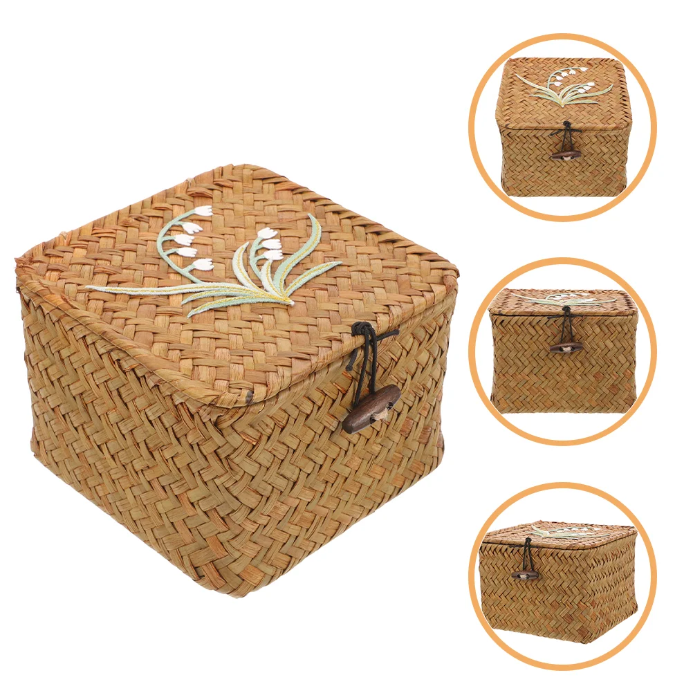 Woven Gift Basket Box Desktop Sundries Storage Bin Wedding Gift Box Bedroom Container
Woven Gift Basket Box Desktop Sundries Storage Bin Wedding Gift Box Bedroom Container