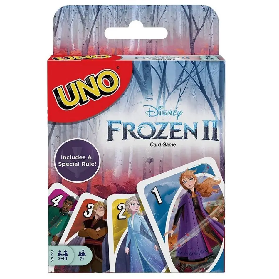UNO Frozen joint model UNO playing cards Frozen playing cards parent-child puzzle game entertainment party animation card
UNO Frozen joint model UNO playing cards Frozen playing cards parent-child puzzle game entertainment party animation card