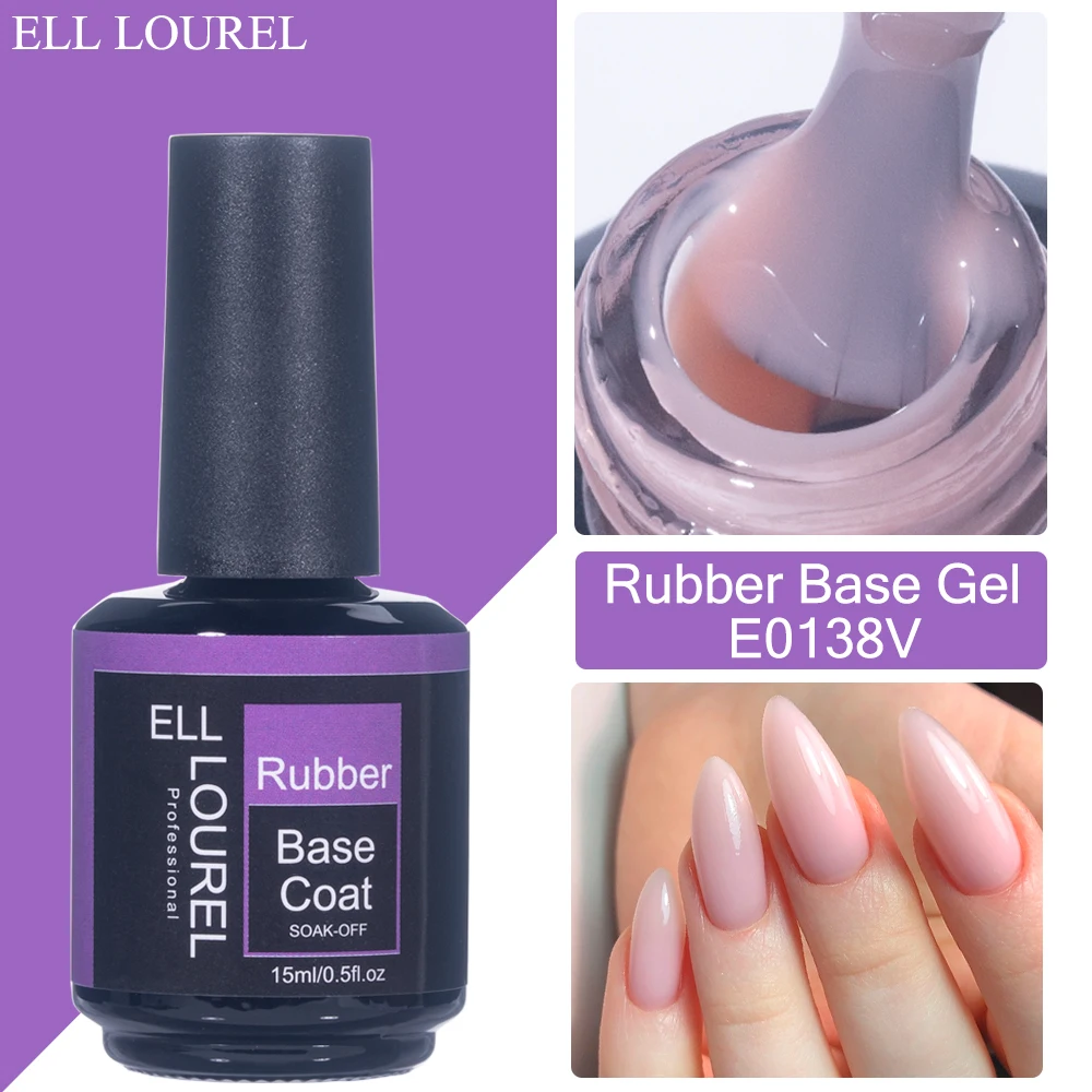 ELL LOUREL Baby Pink Gel Nail Polish Rubber Base Coat 2 IN 1 Semi Permanent UV Varnish Natural Camouflage Strong Base Gel Lak
ELL LOUREL Baby Pink Gel Nail Polish Rubber Base Coat 2 IN 1 Semi Permanent UV Varnish Natural Camouflage Strong Base Gel Lak