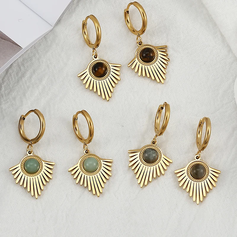 Bohemia Triangle Inlaid Natural Stone Charm Earrings Fashion Fine Jewelry Drop Earrings Personality Stone Jewelry
Bohemia Triangle Inlaid Natural Stone Charm Earrings Fashion Fine Jewelry Drop Earrings Personality Stone Jewelry