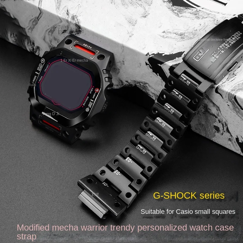 

DW-5600 Mod kit for Casio G-SHOCK DW-5600 metal case and strap GW-B5600 Watch bezel case Wanchband stainless steel men modified