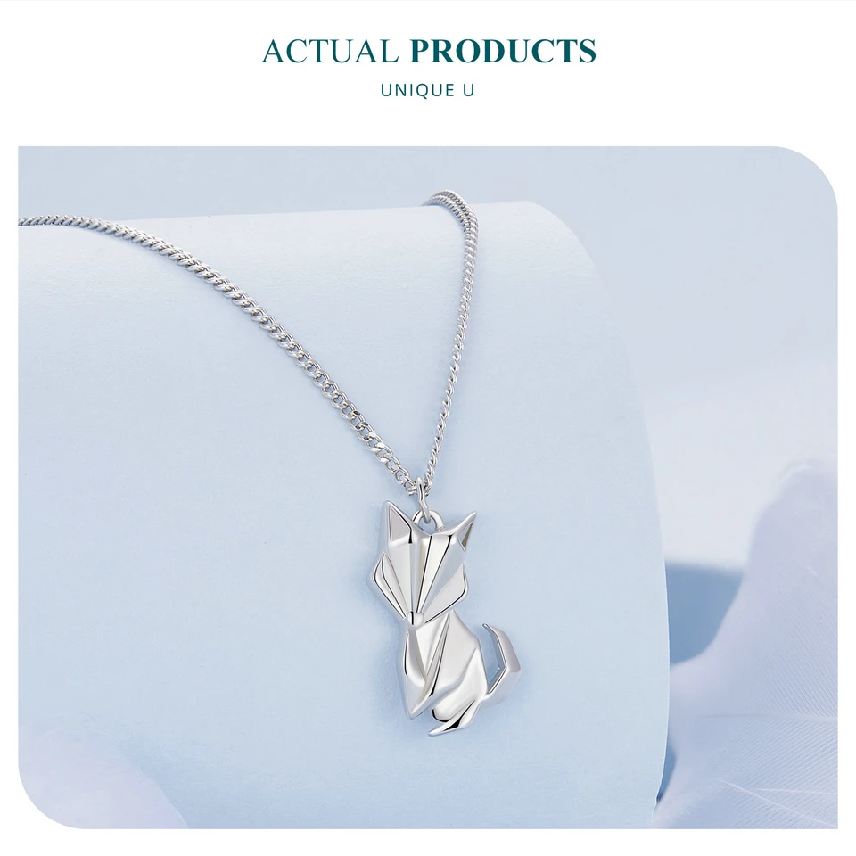925 Sterling Silver Little Fox Necklace Pendant Cute Animals Adjustable Chopin Chain For Elegant Women Party Fine Jewelry 8 Mallzona S4ee15a62a2aa43e5888a8ec5ce3ce188R 925 Sterling Silver Little Fox Necklace Pendant Cute Animals Adjustable Chopin Chain For Elegant Women Party Fine Jewelry Mallzona