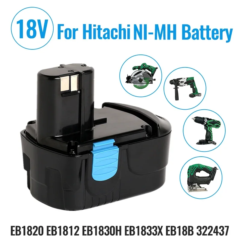 2024brand new18V rechargeable Ni-Cd battery pack 12800mah for Hitachi cordless Electric drill screwdriver EB1820 EB1812 EB18-2YR
2024brand new18V rechargeable Ni-Cd battery pack 12800mah for Hitachi cordless Electric drill screwdriver EB1820 EB1812 EB18-2YR