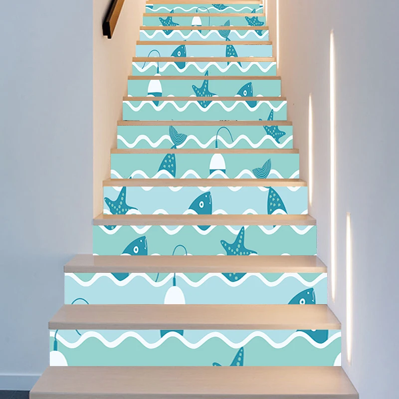 6/13pcs Landscape Waterfall Stair Sticker Old House Stair Renovation Sticker DIY Vinyl Removable Decorative Mural
6/13pcs Landscape Waterfall Stair Sticker Old House Stair Renovation Sticker DIY Vinyl Removable Decorative Mural