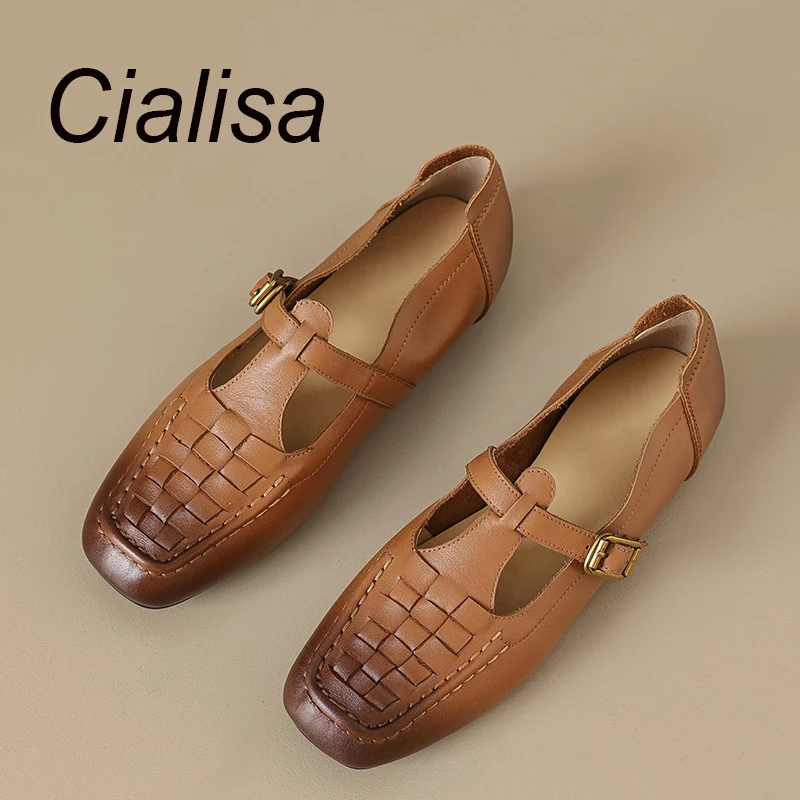 Cialisa 2024 Spring Vintage Shoes For Women Square Toe Handmade Genuine Leather Comfortable Flats Daily Dress Brown Footwear 40
Cialisa 2024 Spring Vintage Shoes For Women Square Toe Handmade Genuine Leather Comfortable Flats Daily Dress Brown Footwear 40