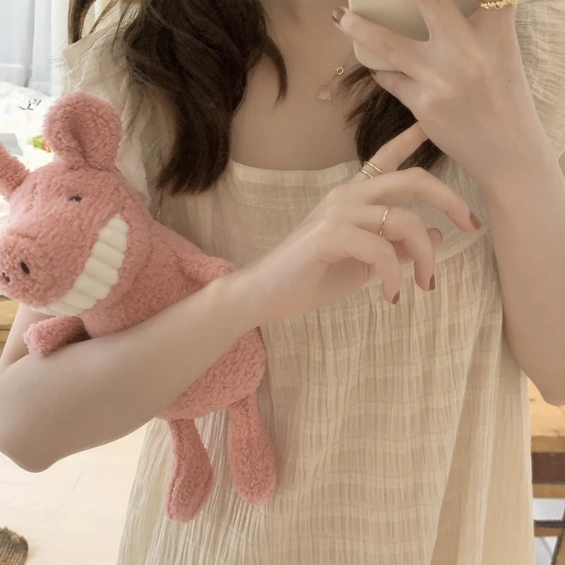 INS Summer Cotton Yarn Pleated Bubble Nightdress Vest Nightdress Ruffled Wrinkled Jacquard Cool Dress Night Women Sleepwear
INS Summer Cotton Yarn Pleated Bubble Nightdress Vest Nightdress Ruffled Wrinkled Jacquard Cool Dress Night Women Sleepwear