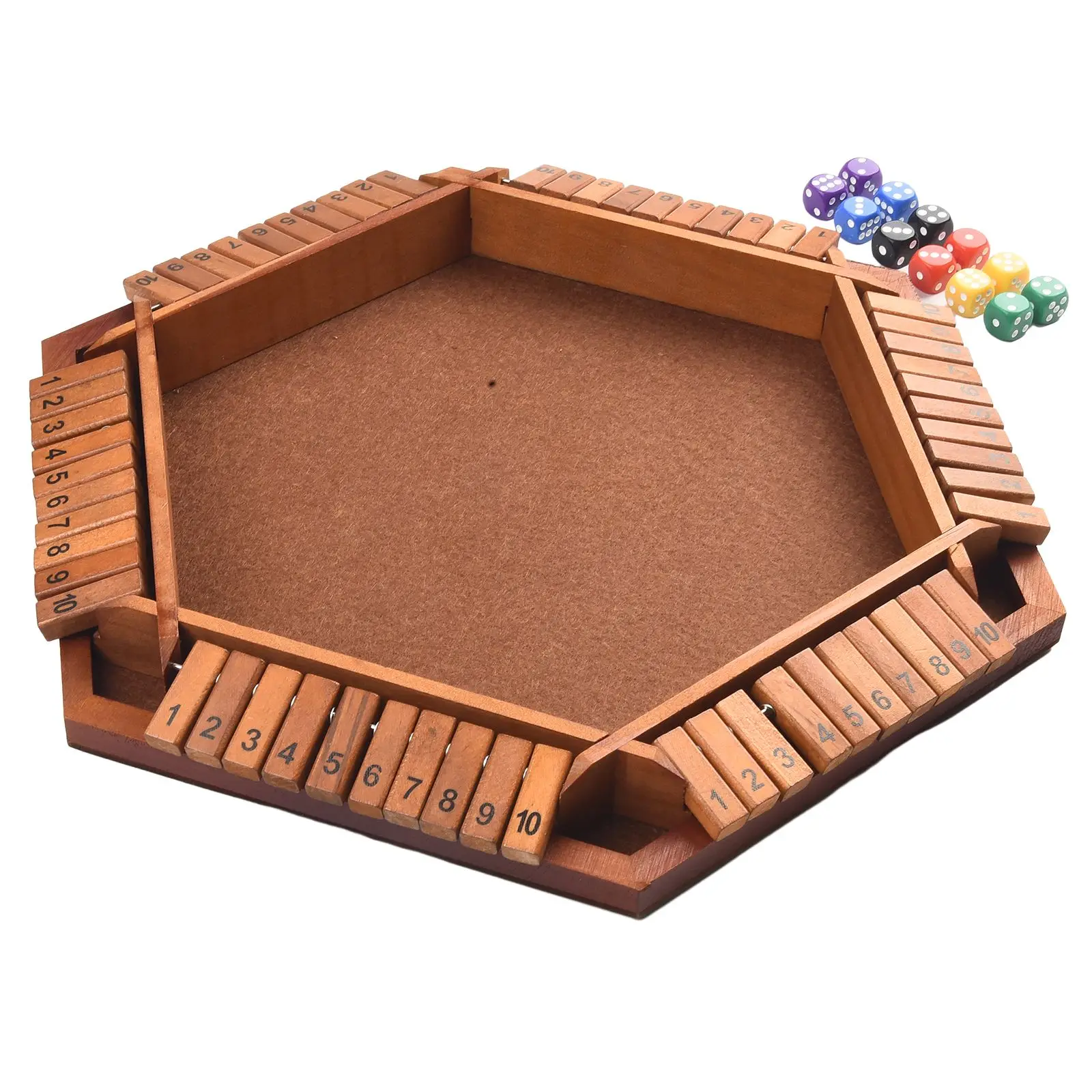 Dice Game Shut The Box Home Tabletop With 16 Dice Wooden Board Classroom For Kids Adults High Quality Material
Dice Game Shut The Box Home Tabletop With 16 Dice Wooden Board Classroom For Kids Adults High Quality Material