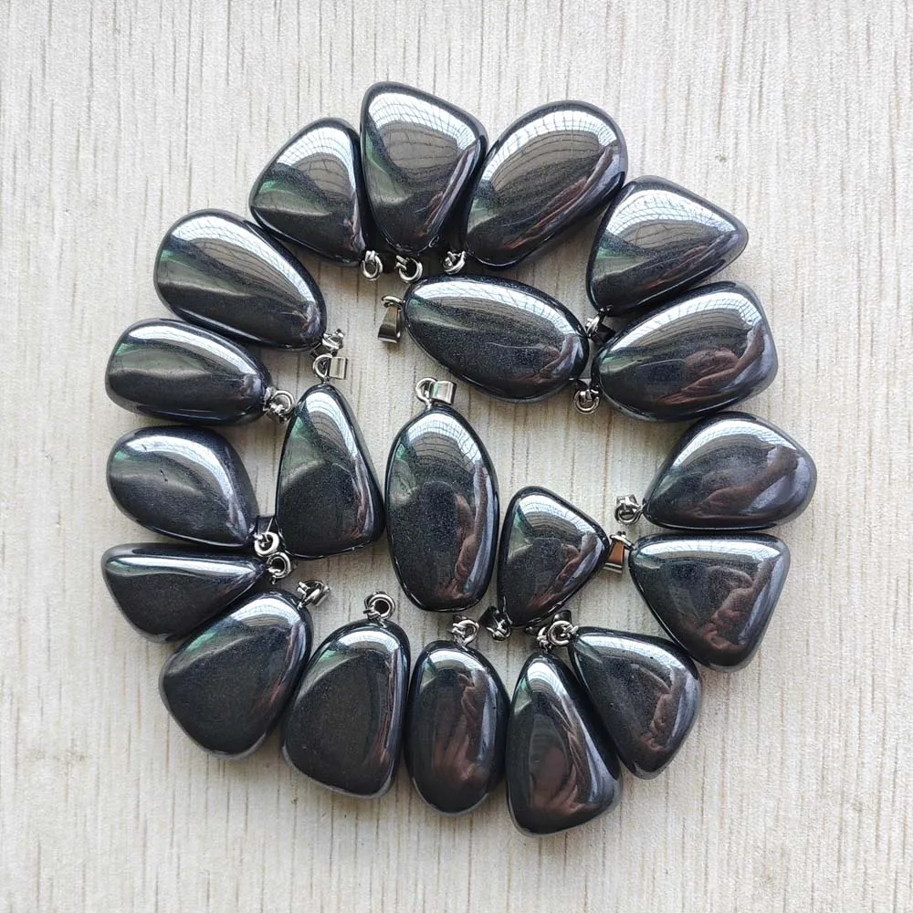 New fashion Natural Hematite Stone good quality Irregular pendants diy jewelry making Free shipping Wholesale 20pcs/lot
New fashion Natural Hematite Stone good quality Irregular pendants diy jewelry making Free shipping Wholesale 20pcs/lot