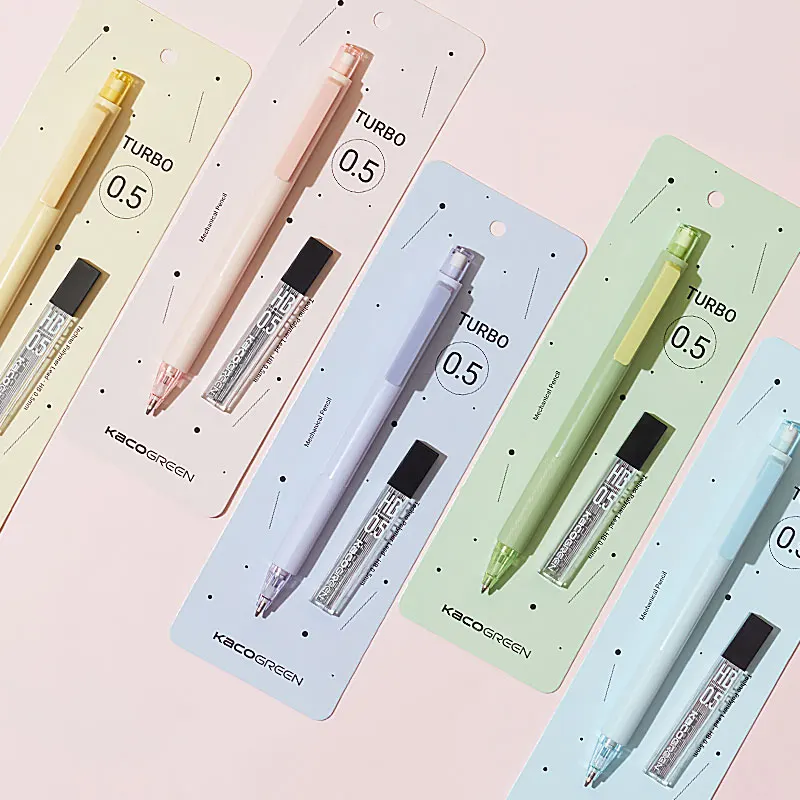 KACO 0.5mmHB Mechanical Pencil Anti Breaking Core High-quality Simple Style Propelling Pencil School Office Supplies Stationery
KACO 0.5mmHB Mechanical Pencil Anti Breaking Core High-quality Simple Style Propelling Pencil School Office Supplies Stationery