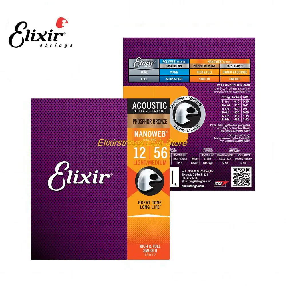 Струны для гитары Elixir 16077 акустические 80/20 из фосфорной бронзы 12-56, отличный звук, гладкое касание, аксессуары для гитары, бесплатная доставка
Струны для гитары Elixir 16077 акустические 80/20 из фосфорной бронзы 12-56, отличный звук, гладкое касание, аксессуары для гитары, бесплатная доставка