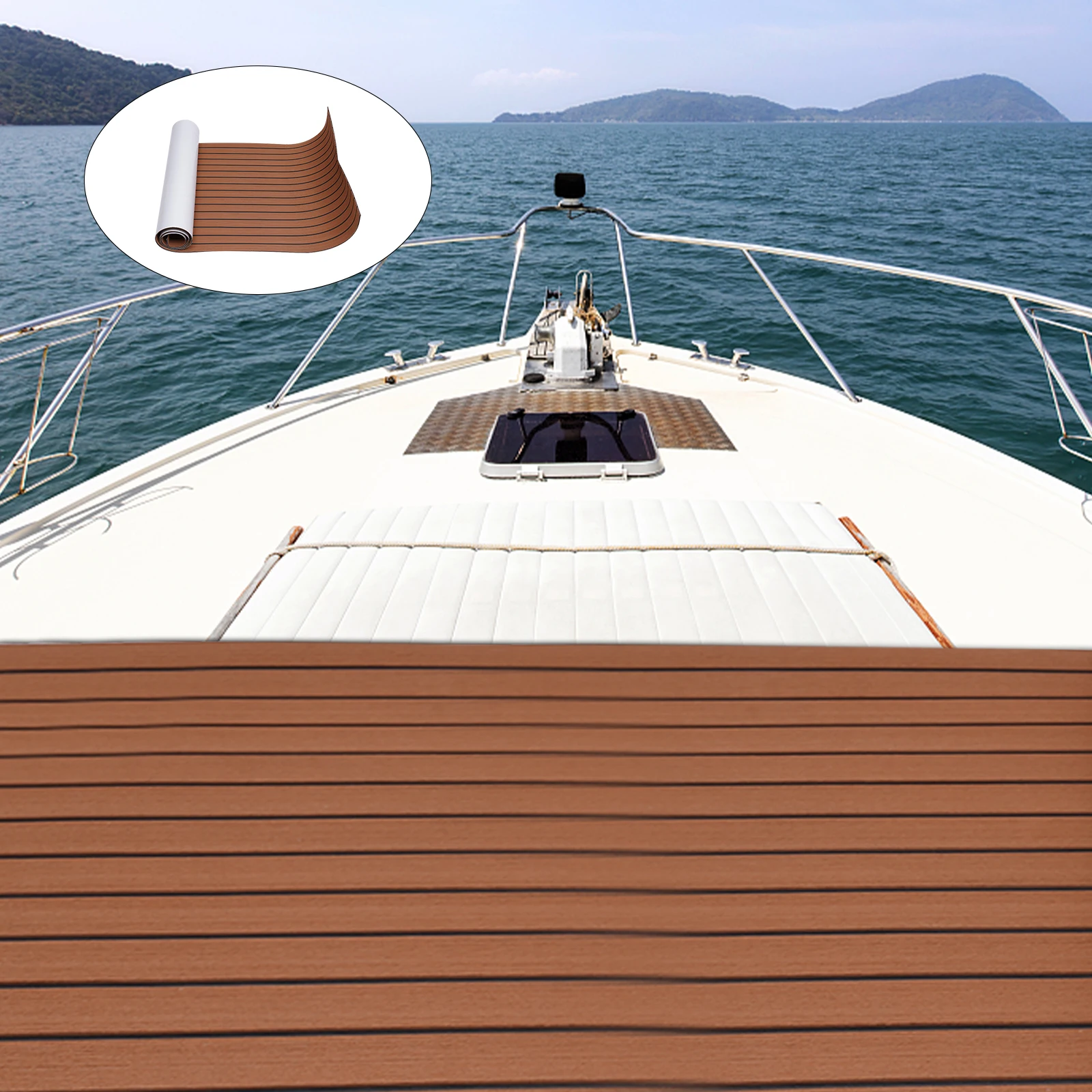 Ship Foam Yacht Flooring Shape EVA Foam Non-Slip Mat Floor Art Teak Deck Pad Self-Adhesive Light Brown
Ship Foam Yacht Flooring Shape EVA Foam Non-Slip Mat Floor Art Teak Deck Pad Self-Adhesive Light Brown