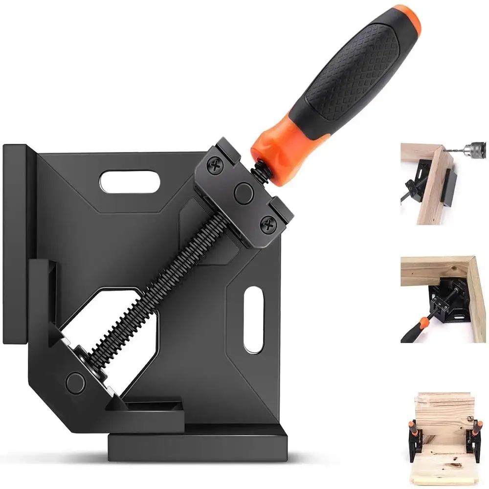

Right Angle Clip Clamp Tool, 90 Degree, Single Handle, Aluminum Alloy Corner Clamp, Woodworking Frame Clip, Right Angle Folder,