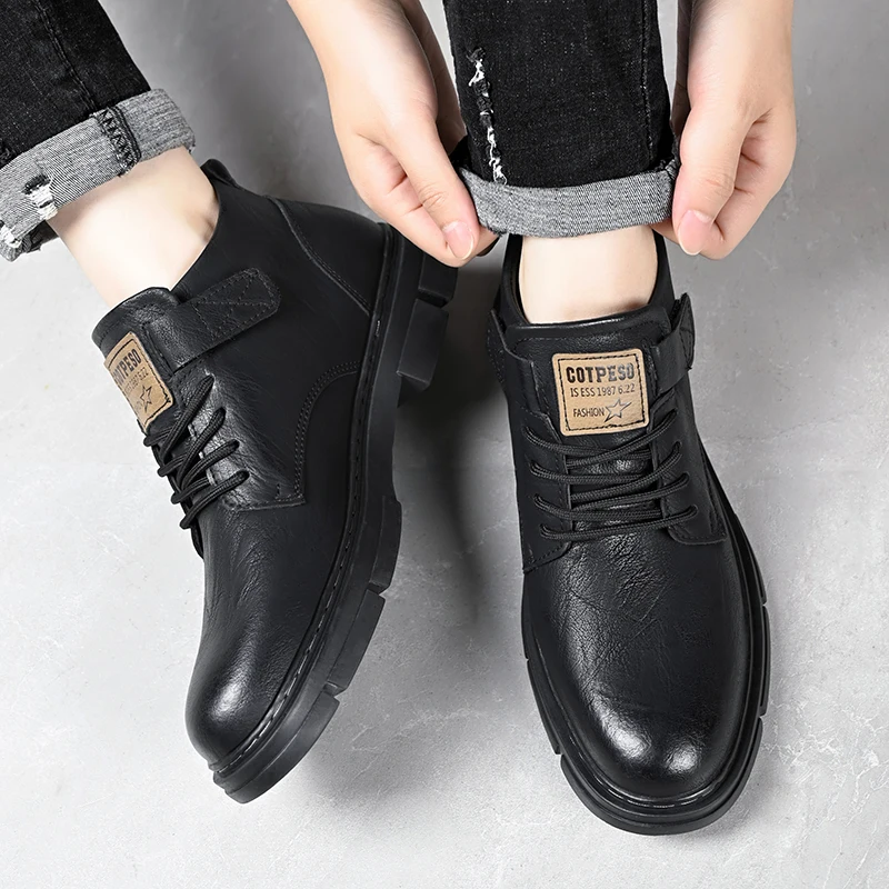 Autumn Retro Men Casual Ankle Boots Fashion Platform Shoes Business Chelsea Boots for Men Leisure Dating Party Men Leather Boots
Autumn Retro Men Casual Ankle Boots Fashion Platform Shoes Business Chelsea Boots for Men Leisure Dating Party Men Leather Boots