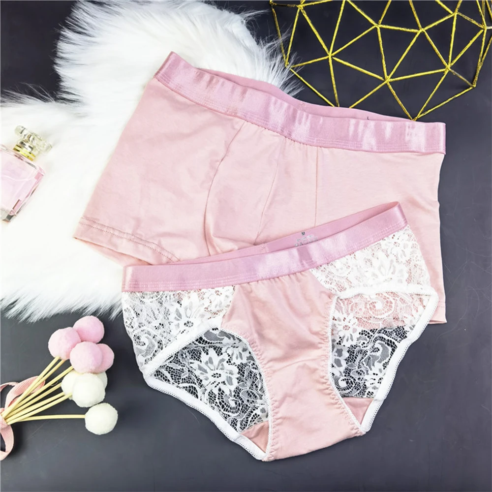 Couple Lace Underwear Cotton Panties Sexy High Quality See-Through Women Briefs Men Shorts U Convex Pouch Boxer Shorts Undies
Couple Lace Underwear Cotton Panties Sexy High Quality See-Through Women Briefs Men Shorts U Convex Pouch Boxer Shorts Undies